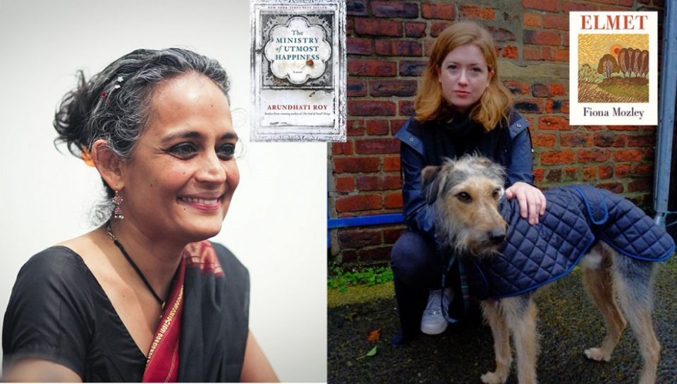 重量級作家阿蘭達蒂．洛伊（左，取自wiki）與新秀作家Fiona Mozley（圖片取自官網）同時名列今年曼布克獎長名單。