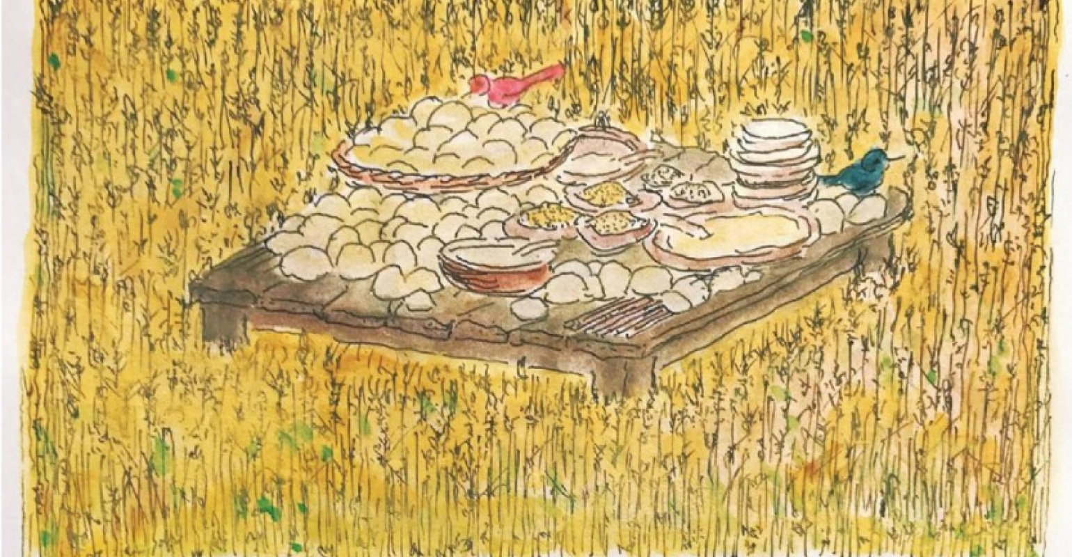 （金宇澄為最新作品集手繪的插圖，東美出版提供）